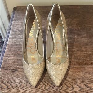 Sam Edelman Glittering Gold Heels